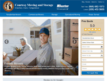 Tablet Screenshot of courtesymoving.com